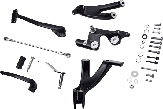 DRAG SPECIALTIES Forward Control Kit - Softail - Black D35-0224GB