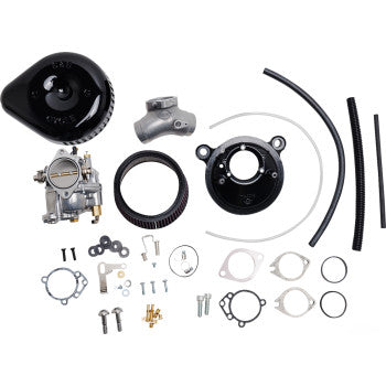 S&S CYCLE Carburetor G and Stealth Air Kit - Black - Big Twin '84-'99 110-0148