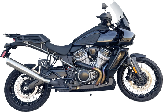 BASSANI XHAUST Escape deslizante de acero inoxidable de 4" - Plata 1P187SS 