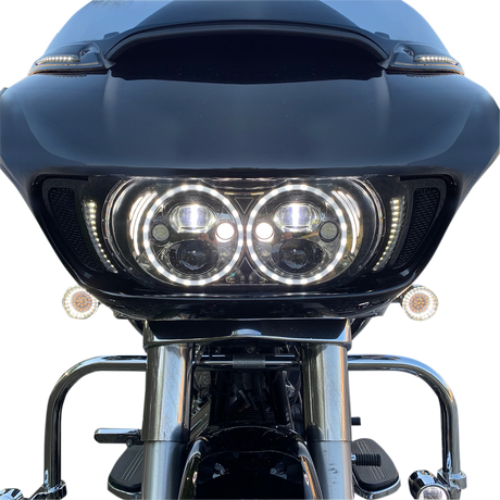DRAG SPECIALTIES Bullet-Style Dual Front Turn Signal Insert - White - Amber DS-300-AW-1157