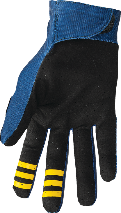 THOR Mainstay Gloves - Roosted - Navy/Lemon - Medium 3330-7305