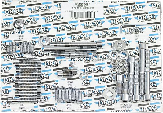 DRAG SPECIALTIES Smooth Motor Bolt Kit - FX/FL '70-'76 MK110S