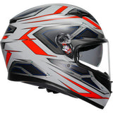 AGV K3 Helmet - Space - Matte White/Red Fluo - Small 2118381004-020-S