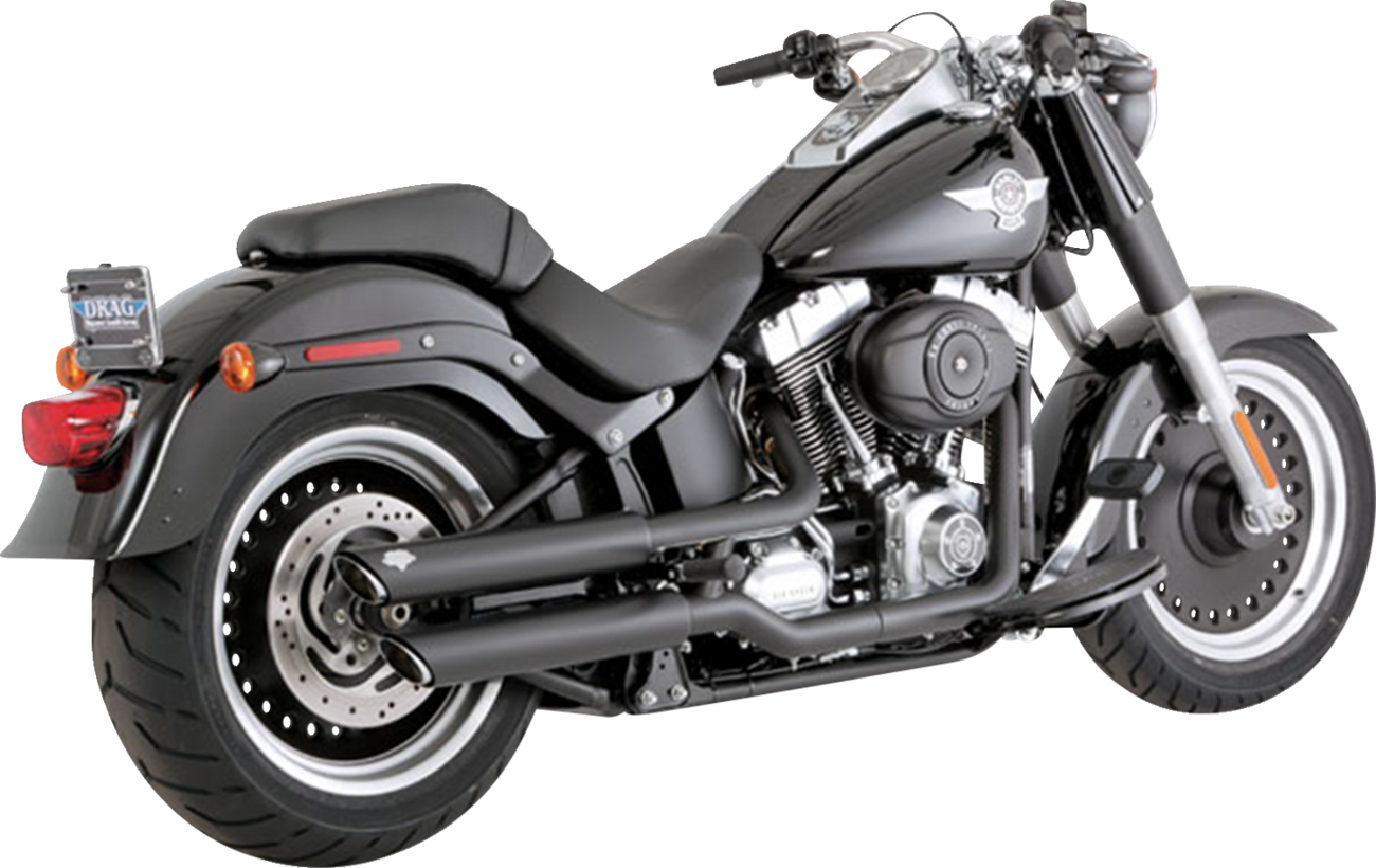 VANCE & HINES 3" Twin Slash Slip-On Mufflers - Black 46343