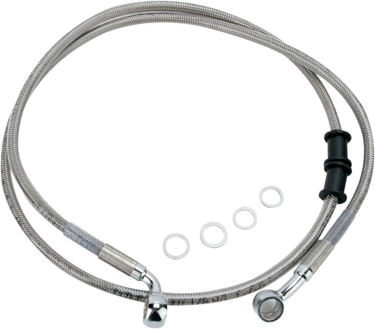 DRAG SPECIALTIES Brake Line - Front (Upper) - Stainless Steel 680210