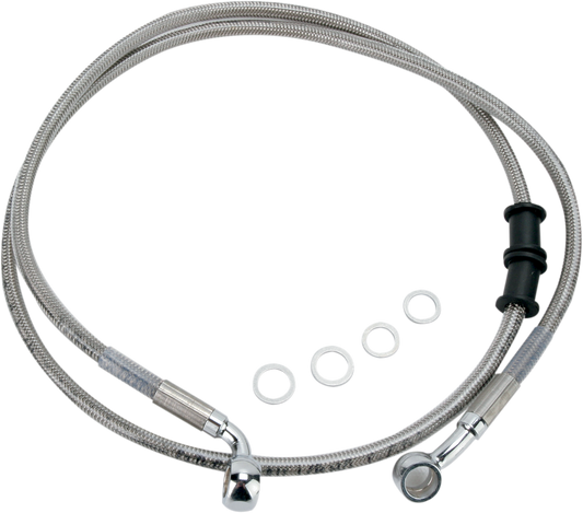 DRAG SPECIALTIES Brake Line - Front (Upper) - Stainless Steel 680210