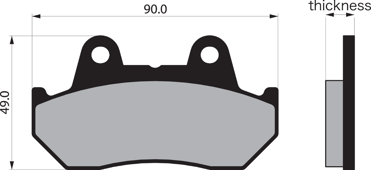 VESRAH Semi-Metallic Brake Pads - VD-123 VD-123