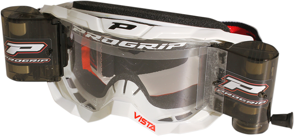 PRO GRIP Vista Roll Off Goggles - White 3303ROBI