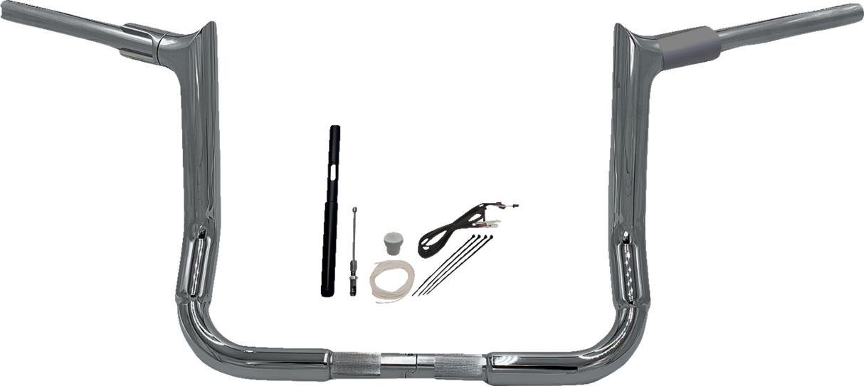 FAT BAGGERS INC. Handlebar Kit - Pointed Top - 12" - Chrome 819012