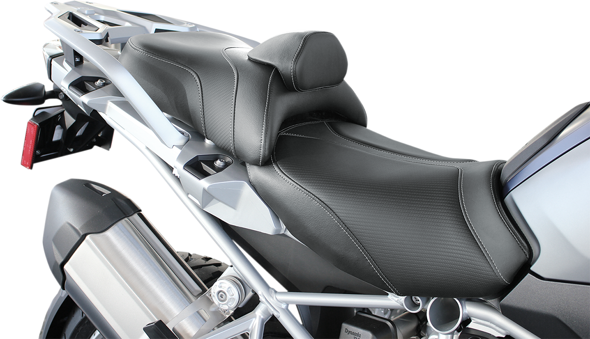SADDLEMEN Adventure Tour Seat - Standard - Lumbar Backrest - Black - R1200GS '13-'19 0810-BM33R