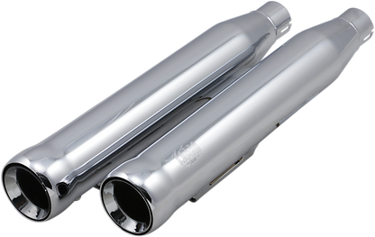 COBRA 3" Neighbor Hater Mufflers for '91-'17 Dyna - Chrome N/F FXDF/FXDLS,10-17FXDWG 6045