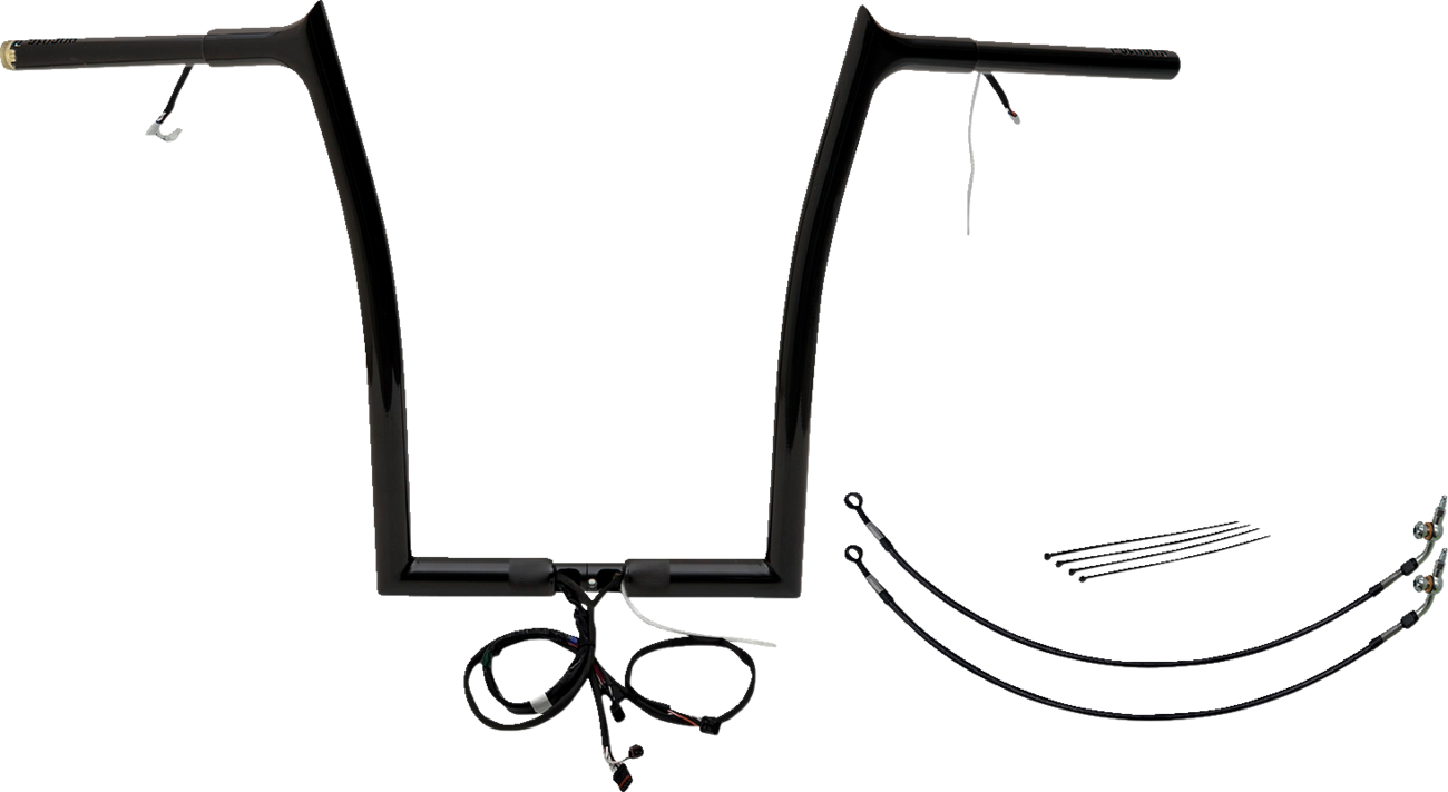 FAT BAGGERS INC. Handlebar Kit - Pointed Top - 16" - Black 901916-B