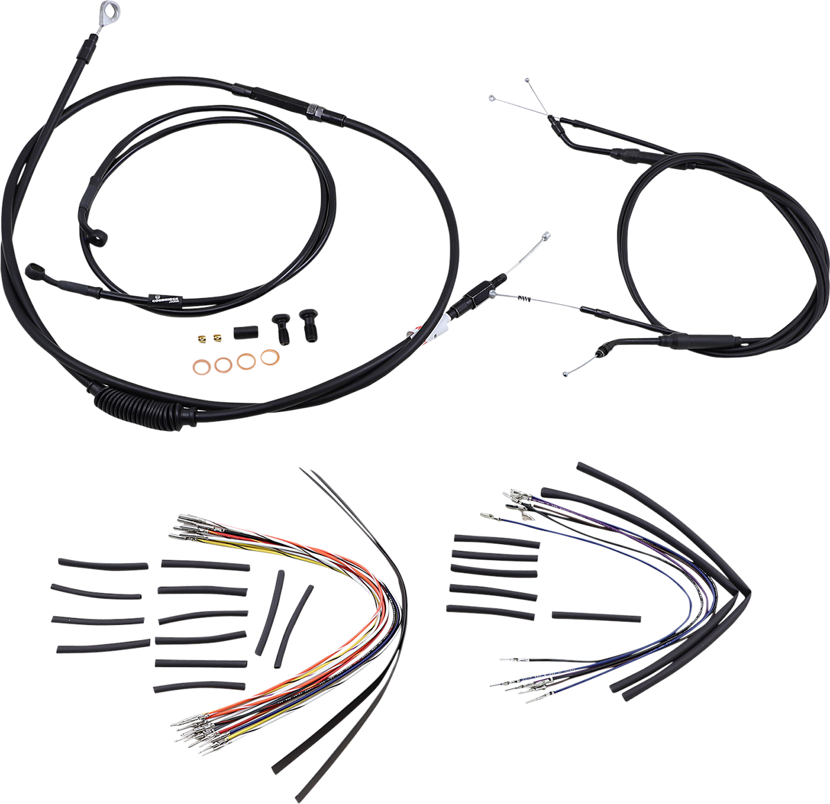 BURLY BRAND Control Kit - 14" Ape Hanger Handlebars B30-1034