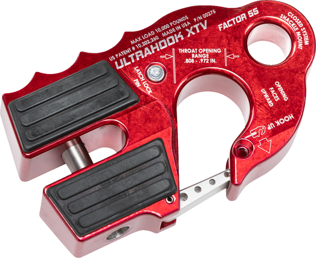 FACTOR 55 UltraHook XTV Winch Hook - Red 00275-01