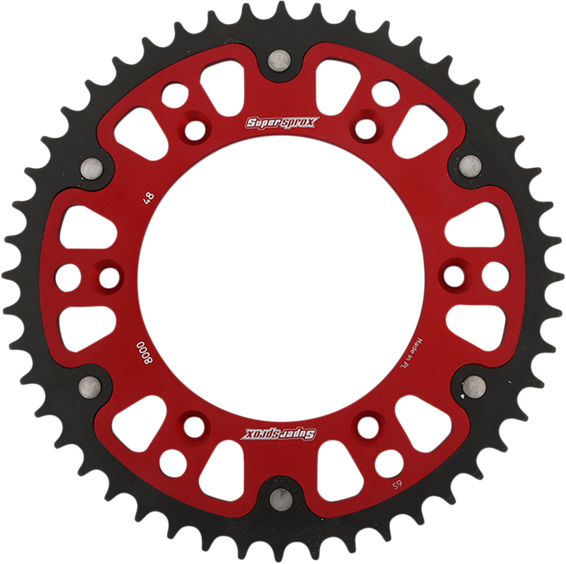 SUPERSPROX Stealth Rear Sprocket - 48 Tooth - Red - Beta RST-8000-48-RED