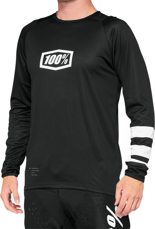 100% R-Core Jersey - Long-Sleeve - Black - Small 41104-001-10