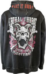 LETHAL THREAT Livin' the Nightmare Hoodie - Black - Large HD84065L