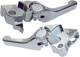 POWERSTANDS RACING Lever Set - Anthem - Shorty - Chrome 12-01655-20