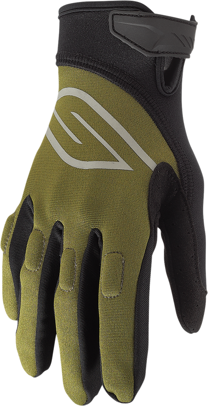 SLIPPERY Circuit Gloves - Olive/Black - Large 3260-0441