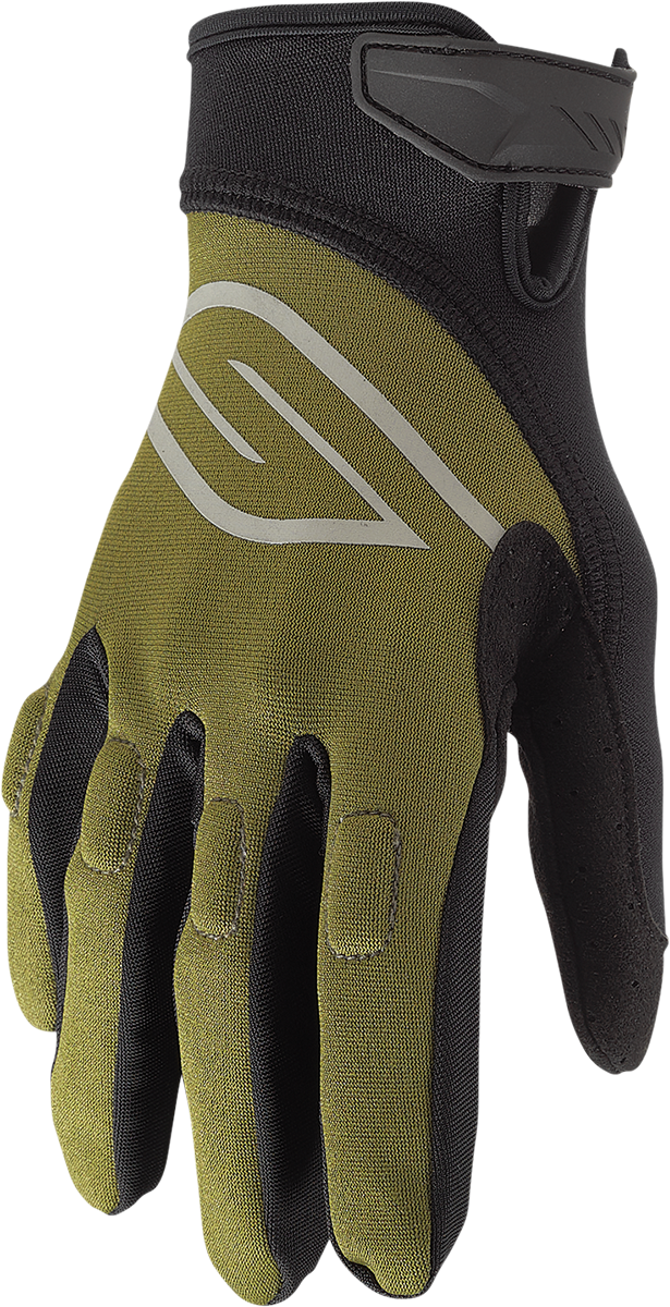 SLIPPERY Circuit Gloves - Olive/Black - Small 3260-0439