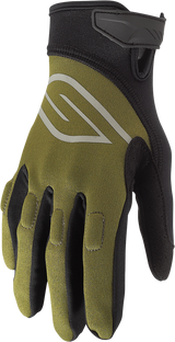 SLIPPERY Circuit Gloves - Olive/Black - Small 3260-0439