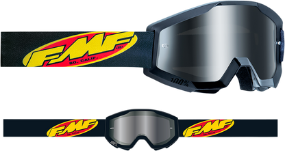 FMF PowerCore Goggles - Core - Black - Silver Mirror F-50051-00003 2601-3010