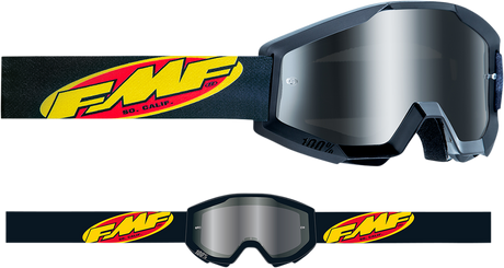 FMF PowerCore Goggles - Core - Black - Silver Mirror F-50051-00003 2601-3010