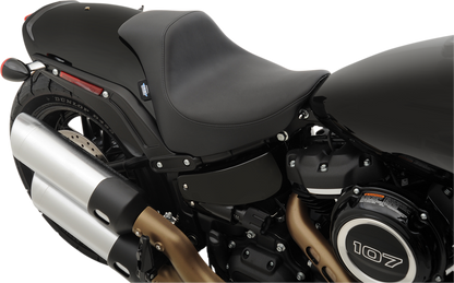 DRAG SPECIALTIES EZ-Solo Seat - Smooth - Solar-Reflective Leather - FXFB '18-'22 ACT EZ-ON STYLE 0802-1127