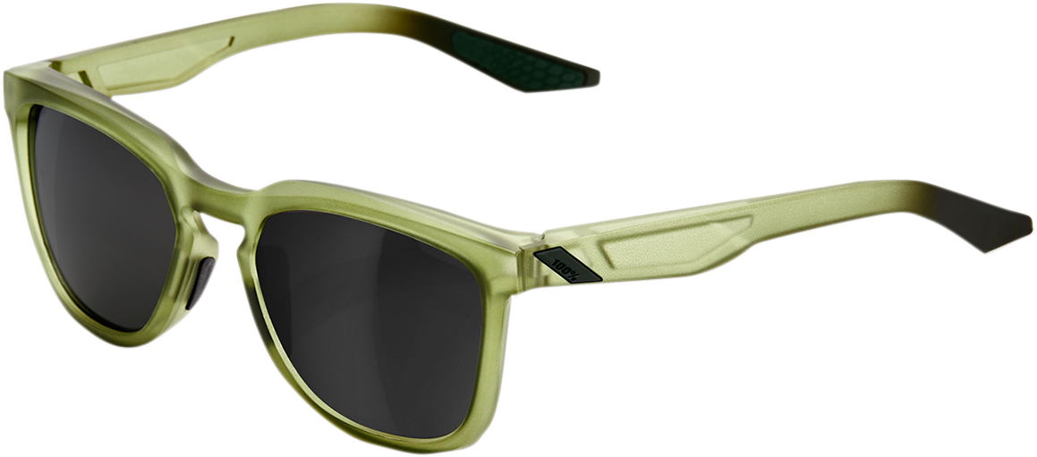 100% Hudson Sunglasses - Olive - Black Mirror 61028-296-61