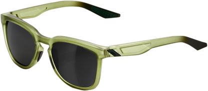 100% Hudson Sunglasses - Olive - Black Mirror 61028-296-61