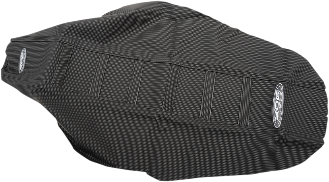 SDG 6-Ribbed Seat Cover - Black Ribs/Black Top/Black Sides 95946