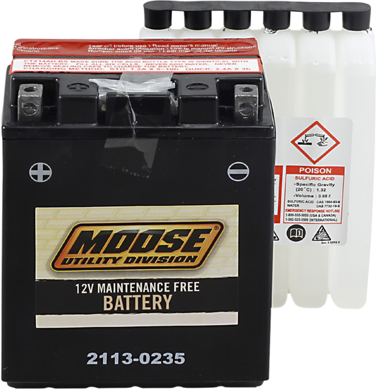 MOOSE UTILITY AGM Battery - YTX14AH-BS 2113-0235