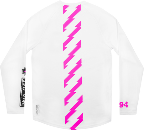 MUC-OFF USA Riders Long-Sleeve Jersey - White - Small 20487