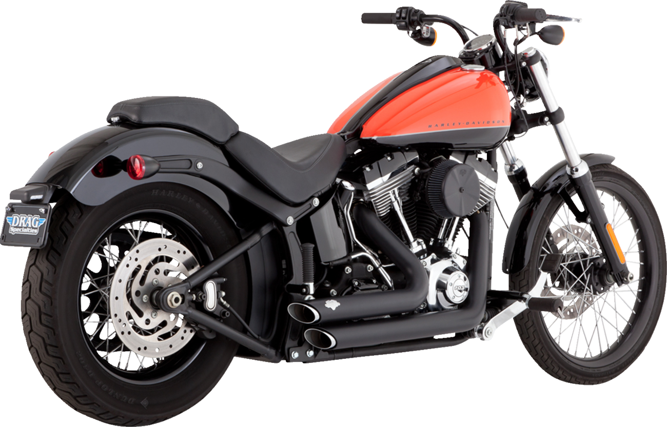 VANCE & HINES Shortshots Staggered Exhaust System - Matte Black 47325