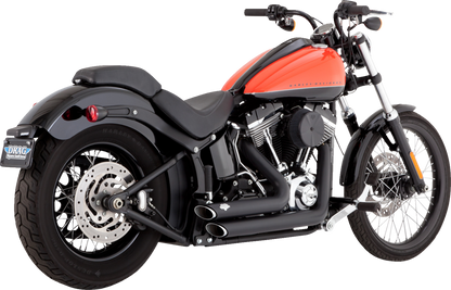 VANCE & HINES Shortshots Staggered Exhaust System - Matte Black 47325