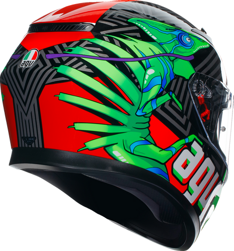 AGV K3 Helmet - Kamaleon - Black/Red/Green - Medium 2118381004013M