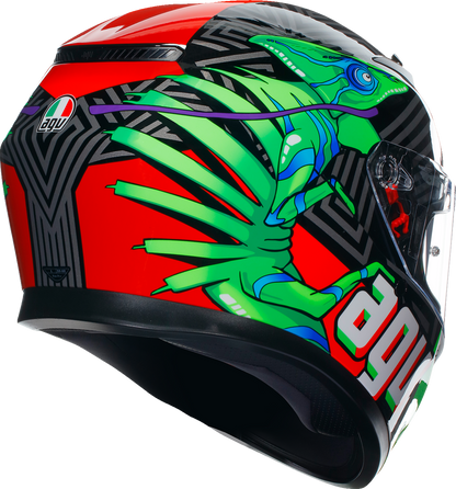 AGV K3 Helmet - Kamaleon - Black/Red/Green - XL 2118381004013XL