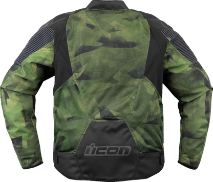 ICON Overlord3 Mesh™ Camo CE Jacket - Green - Large 2820-6707