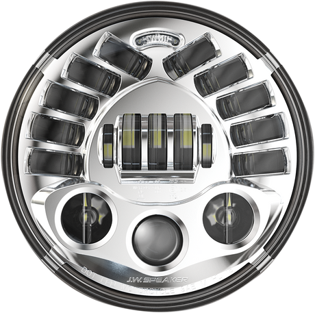 J.W. SPEAKER Adaptive 2 LED Headlight - 7" - Chrome 555031