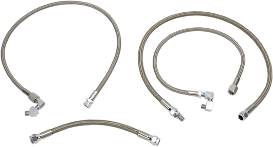 DRAG SPECIALTIES Oil Line Kit - Stainless Steel - Sportster 606008