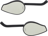 HIGHSIDER Mirror - Phoenix 1 - Side View - Oval - Black 301-590