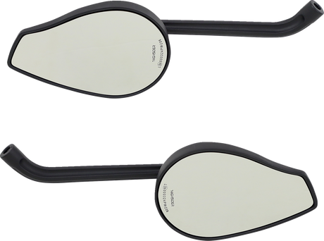 HIGHSIDER Mirror - Phoenix 1 - Side View - Oval - Black 301-590