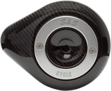 S&S CYCLE Teardrop Air Cleaner Cover - Carbon 170-0501
