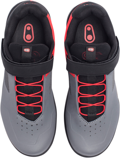 CRANKBROTHERS Stamp Speedlace Shoes - Gray/Red - US 6.5 STS07030A-6.5