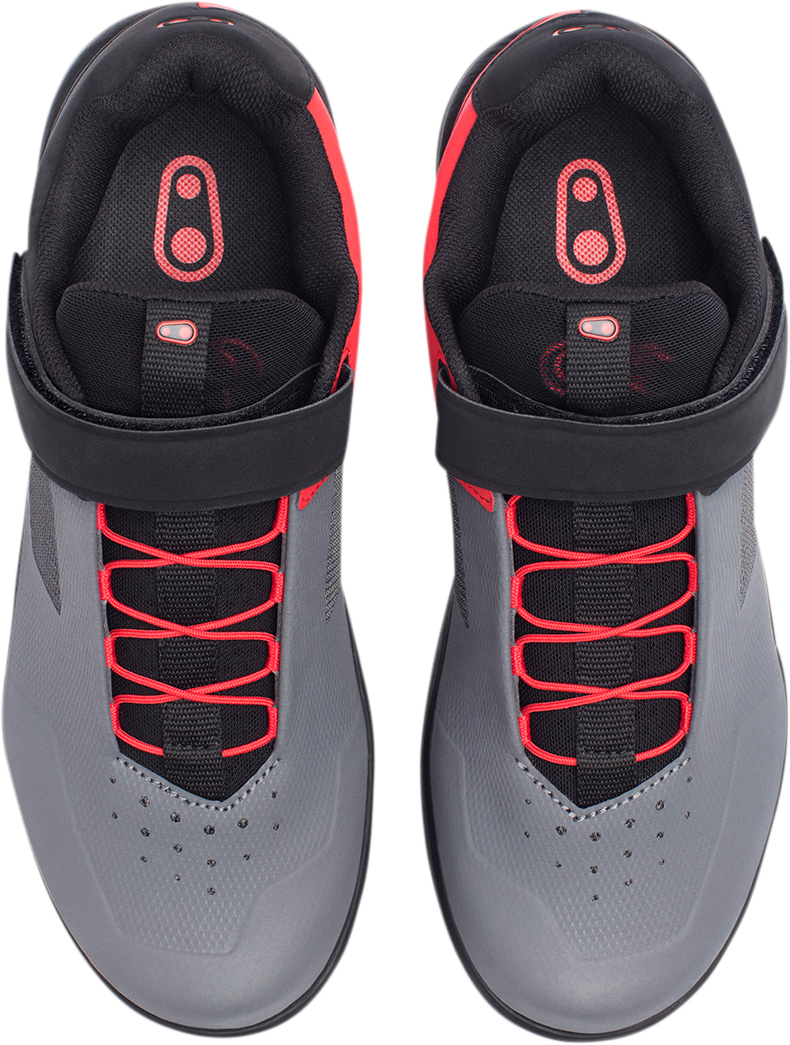 CRANKBROTHERS Stamp Speedlace Shoes - Gray/Red - US 12 STS07030A-12.0