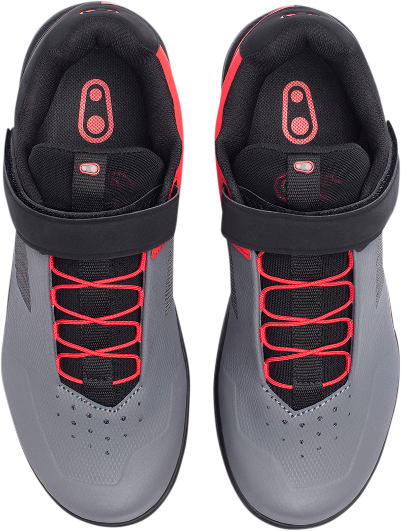 CRANKBROTHERS Stamp Speedlace Shoes - Gray/Red - US 7 STS07030A-7.0
