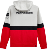 IN STOCK ALPINESTARS Position Zip Hoodie - Silver/Black/Red - XL 1212530221096XL