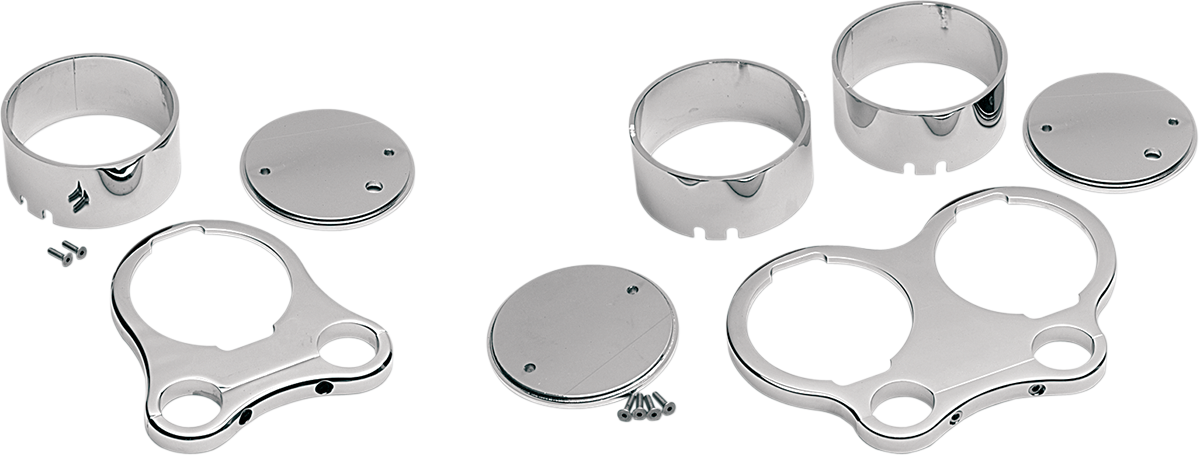 DRAG SPECIALTIES Soporte de calibre único con barra en T de 1,25" - Cromado - Para calibres estilo OEM '00-'20 373864