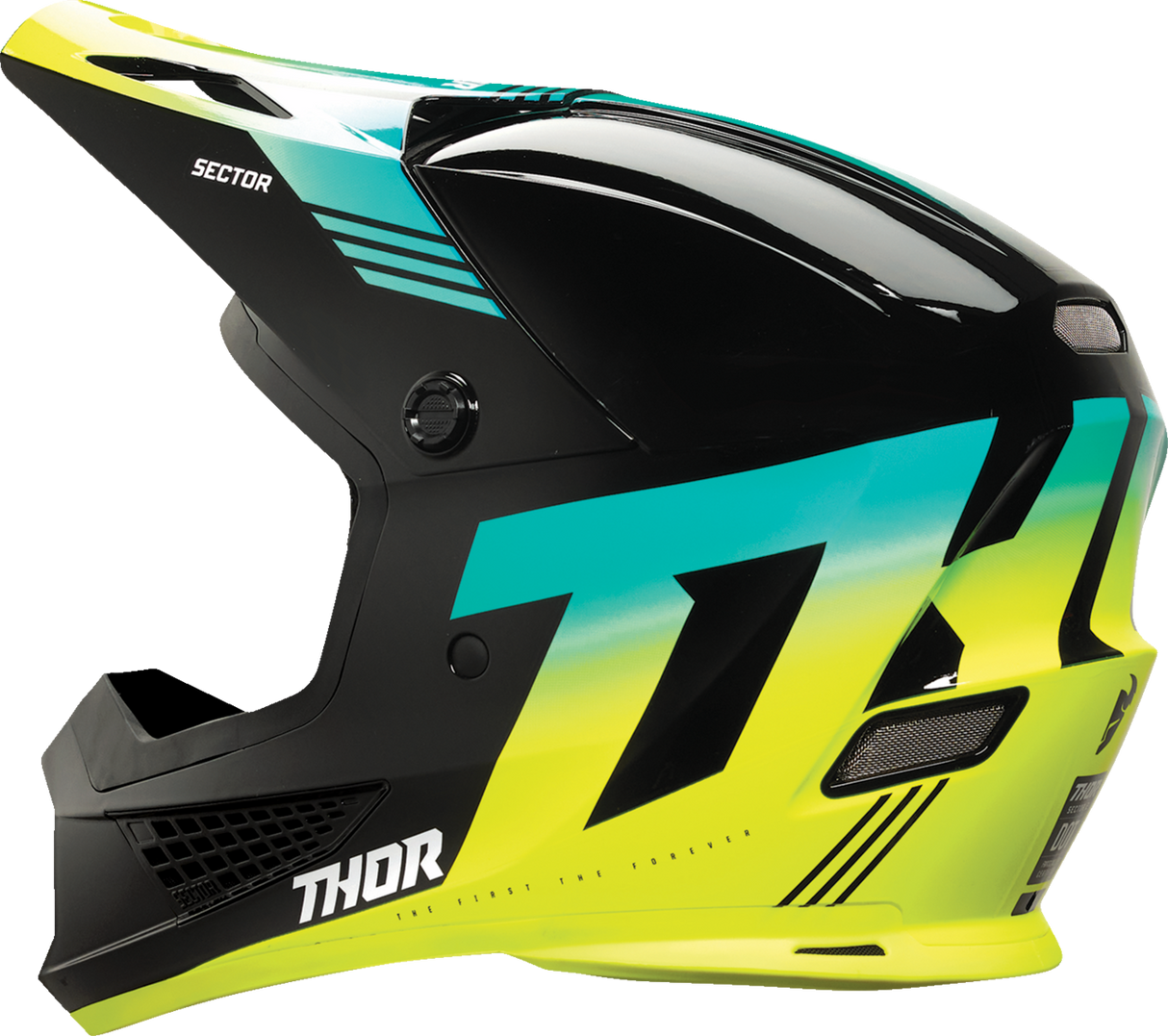 THOR Sector 2 Helmet - Carve - Black/Acid - XS 0110-8097