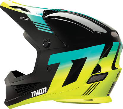 THOR Sector 2 Helmet - Carve - Black/Acid - XL 0110-8101